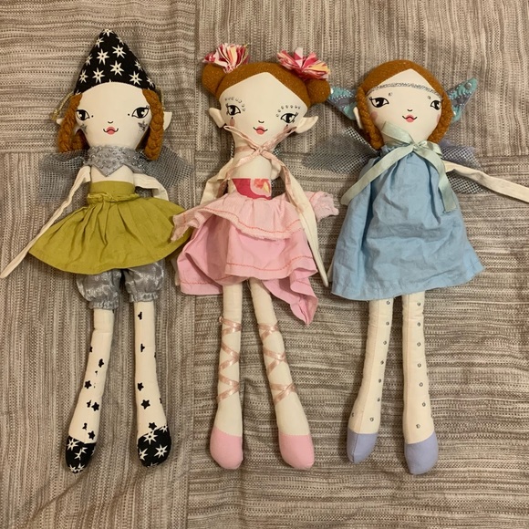 Land Of Nod Toys Land Of Nod Forest Fairies Magic Fairy Cloth Dolls Set Of 3 Poshmark